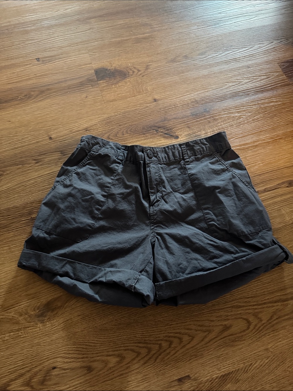 Social Standard by Sanctuary Dark Gray Elastic-Waist Casual Shorts Large